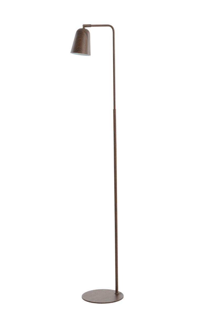 Lámpara de pie de metal marrón Light & Living Salomo - H. 147 cm - Imagen 2