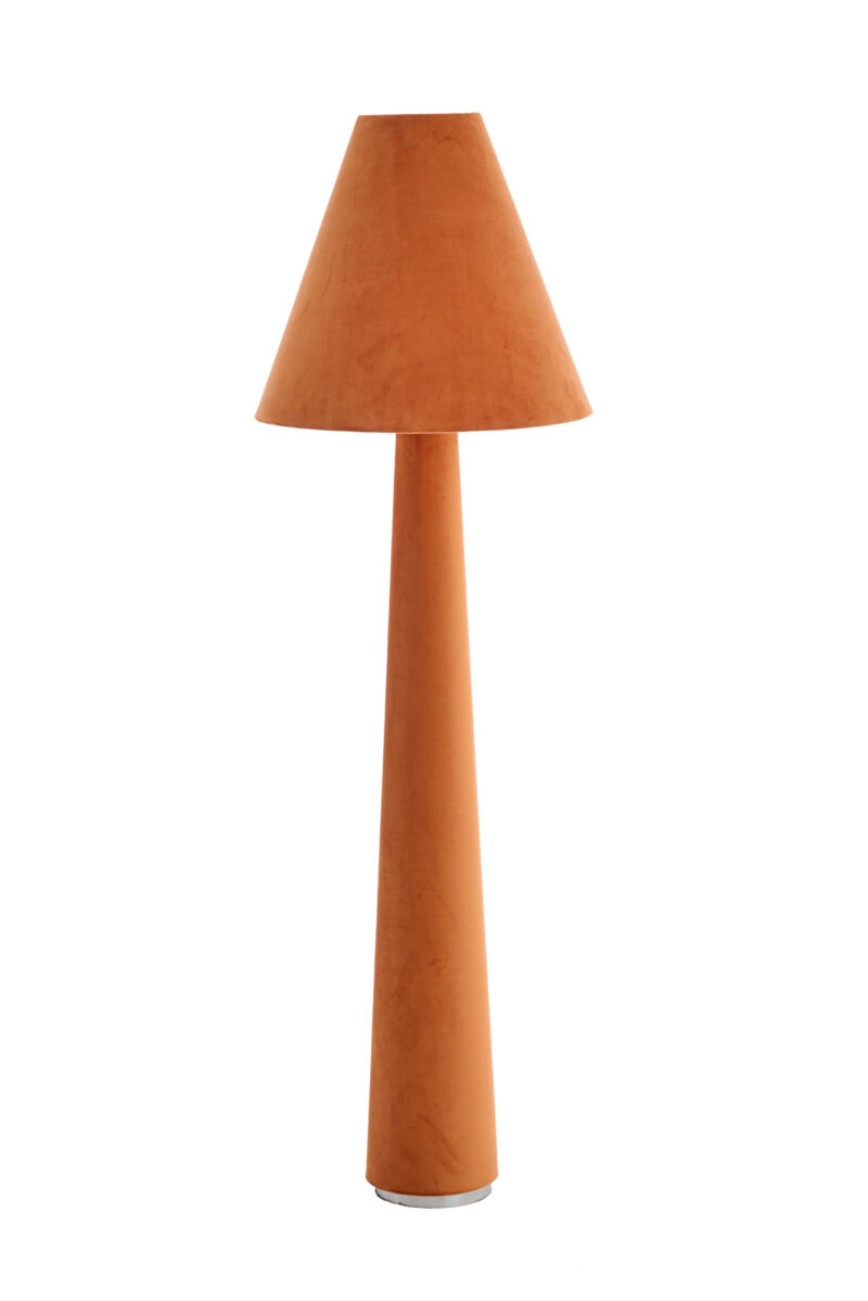 Lámpara de pie naranja con estilo retro Light & Living Devia - H. 168 cm - Imagen 2