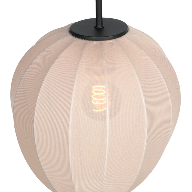Lámpara colgante estilo japandi color crema Mexlite HaloSwap - Ø 25 cm - Imagen 4