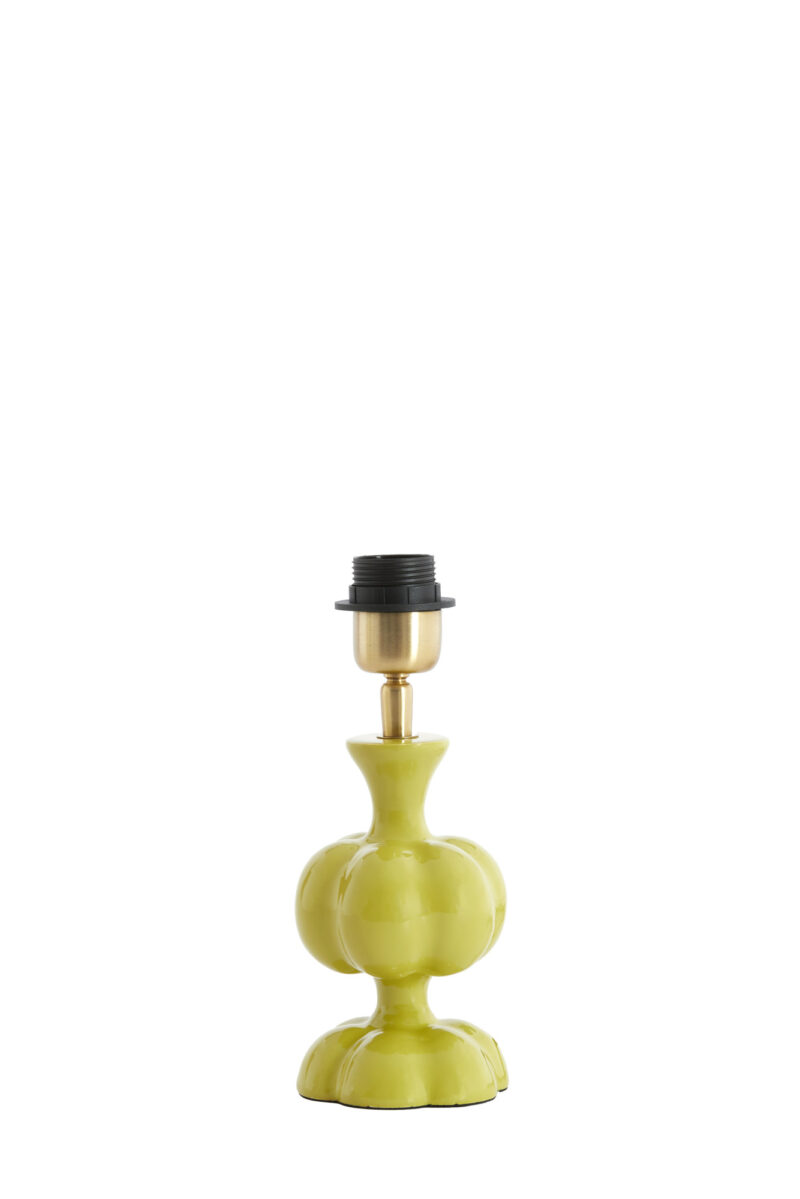 Base de lámpara de color amarillo Light & Living Caldas - H. 20 cm - Imagen 2