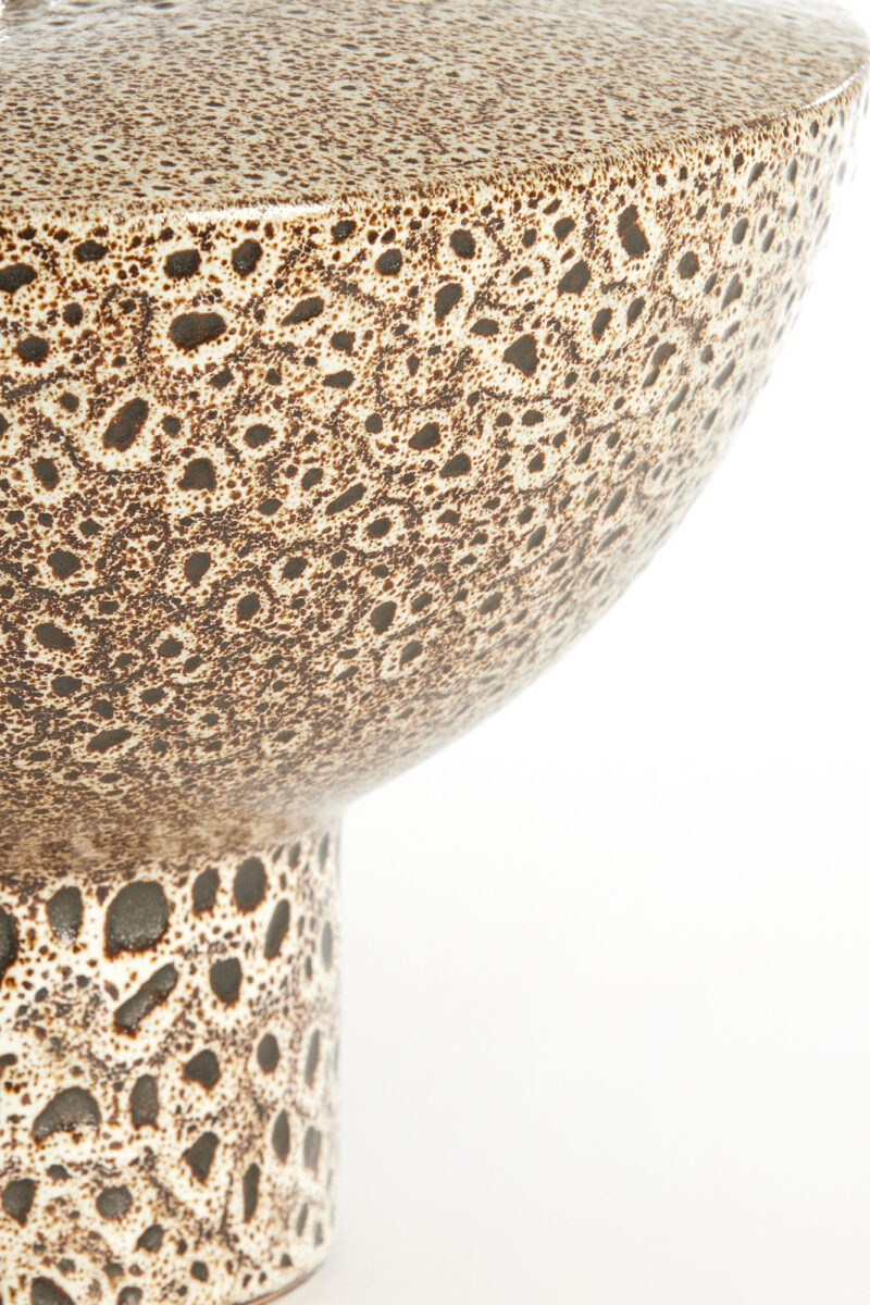 Base de lámpara de cerámica con textura única Light & Living Yasur - H. 22 cm - Imagen 4