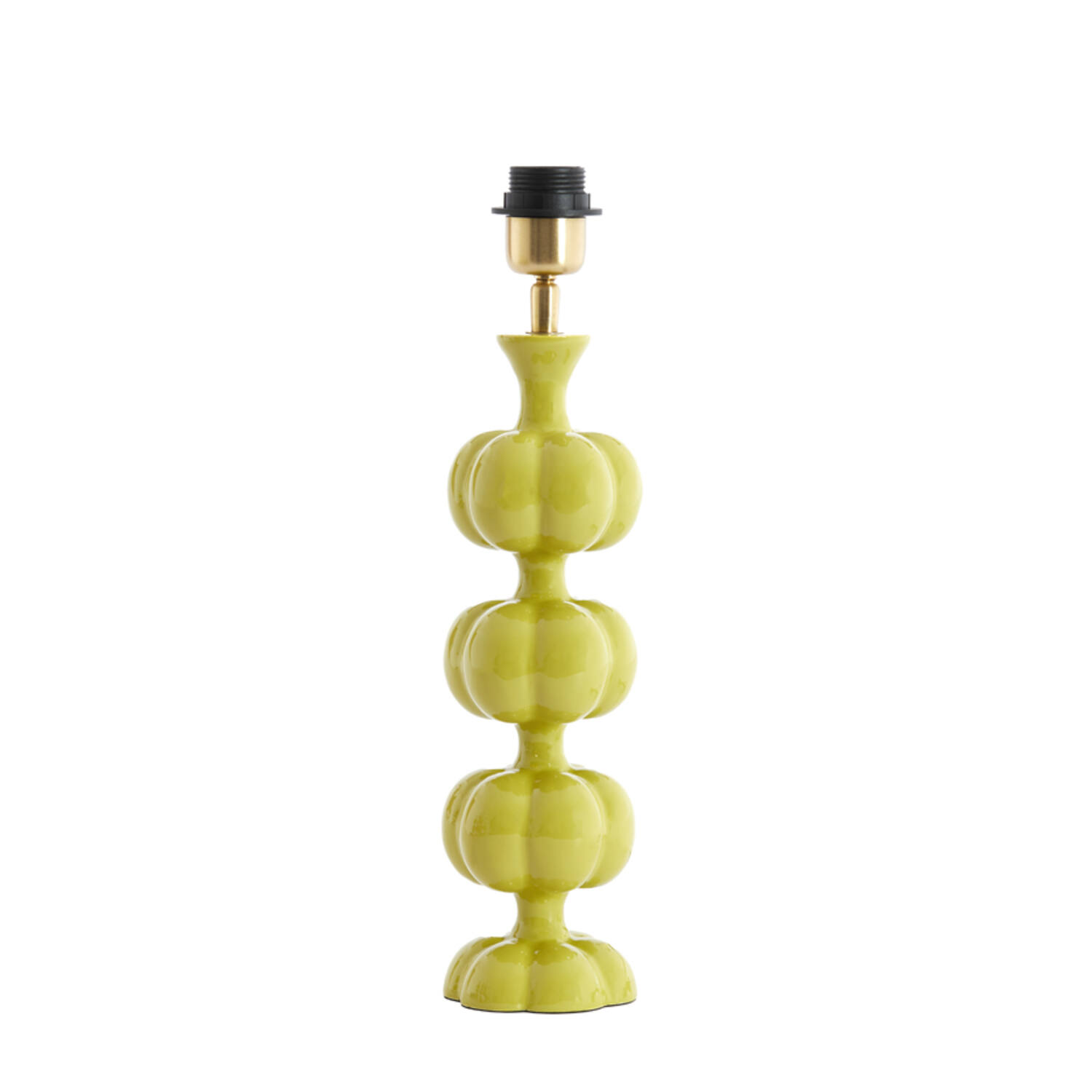 Base de lámpara verde de cerámica Light & Living Caldas - H. 38 cm