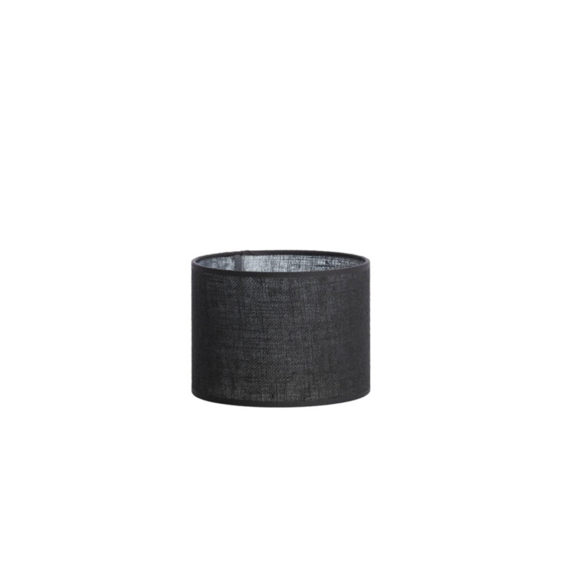 Pantalla de lámpara cilíndrica negra para ambiente Light & Living Sendai - Ø 20 cm