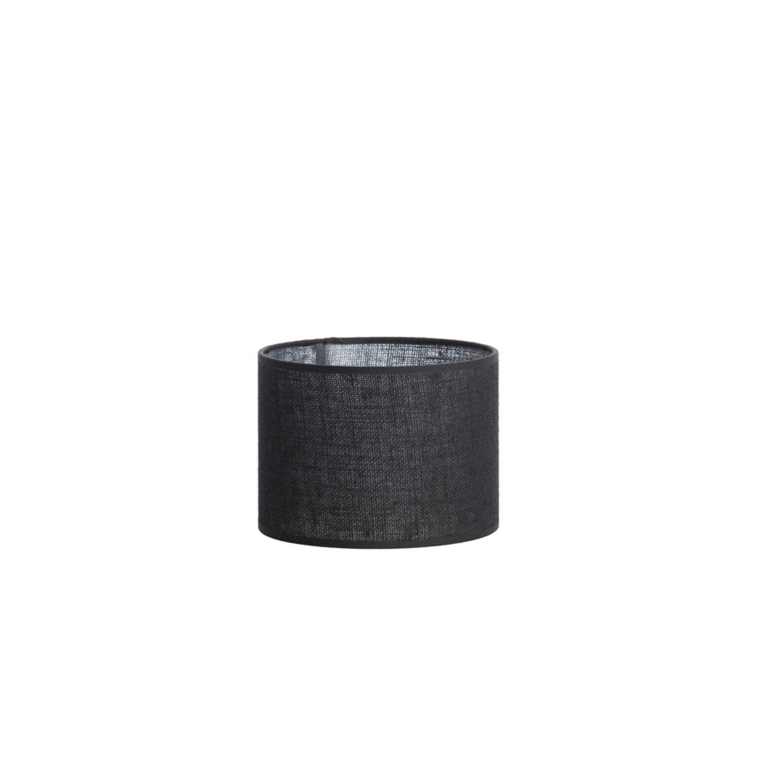 Pantalla de lámpara cilíndrica negra para ambiente Light & Living Sendai - Ø 20 cm