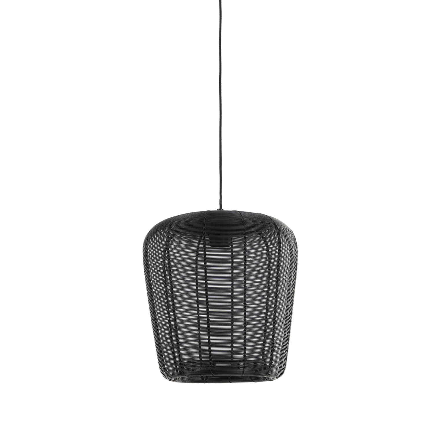 Lámpara negra con estructura metálica elegante Light & Living Adeta - Ø 28 cm