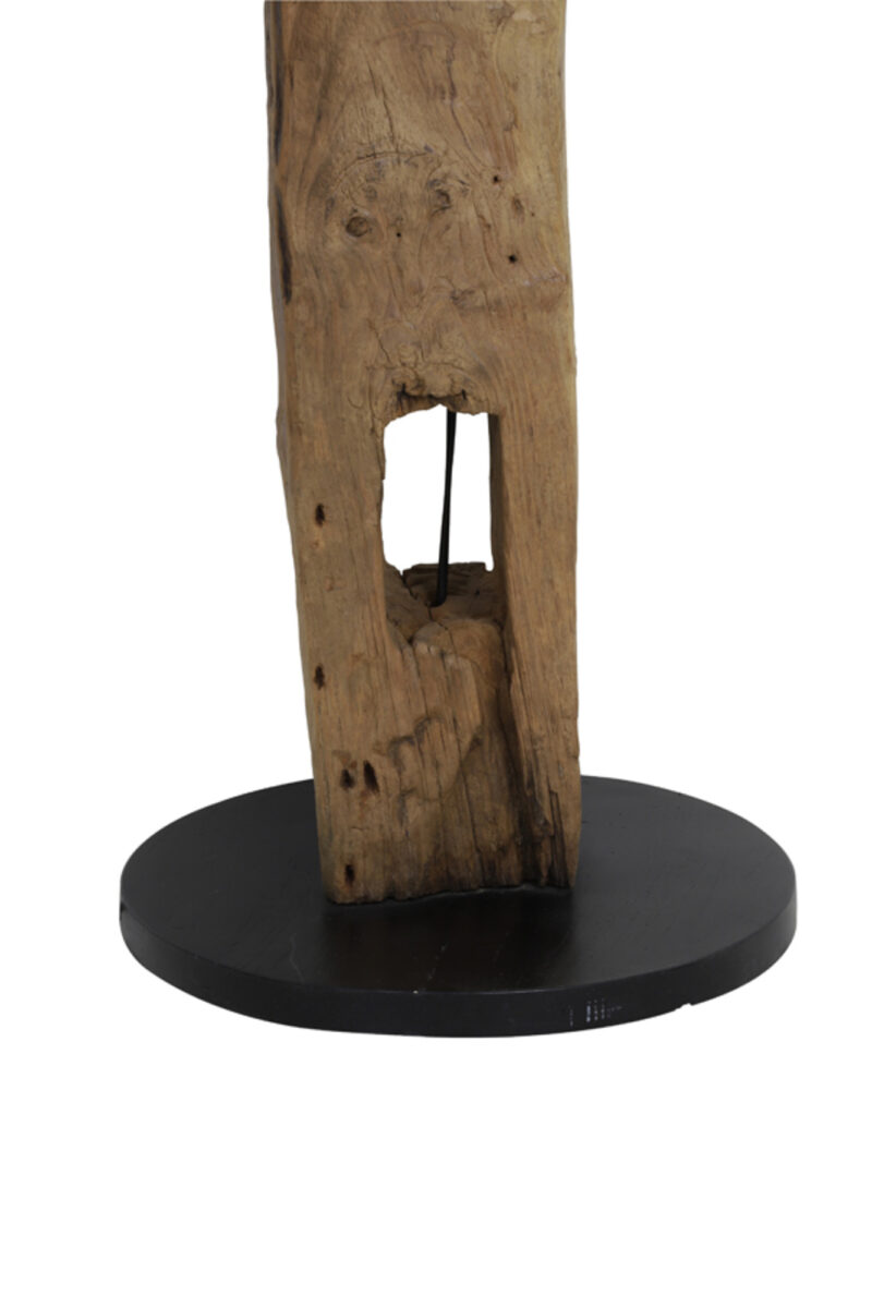 Base de lámpara de madera con apariencia natural Light & Living Karlovo - H. 144 cm - Imagen 6