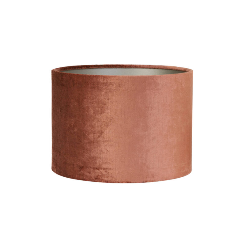 Pantalla de lámpara de terciopelo color cobre Light & Living Gemstone - Ø 20 cm
