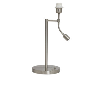 Lámpara de mesa clásica en color plateado Light & Living Calgary – H. 47,5 cm