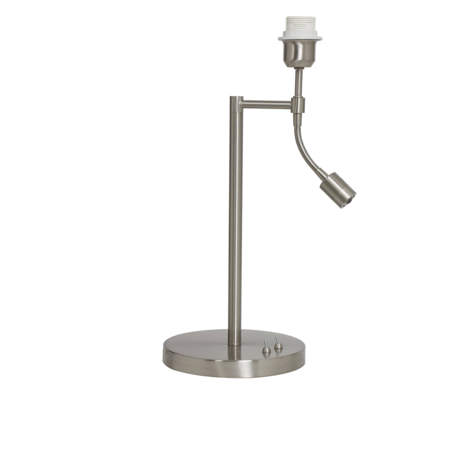 Lámpara de mesa clásica en color plateado Light & Living Calgary – H. 47,5 cm