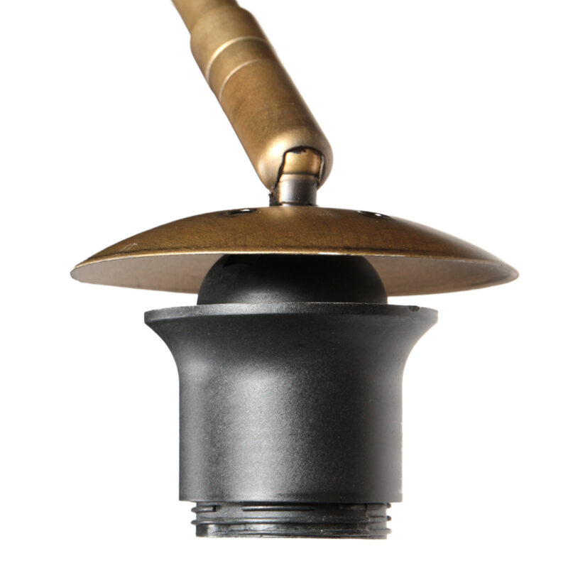 Lámpara bronce con pantalla de terciopelo verde Steinhauer Sparkled Light - Imagen 7