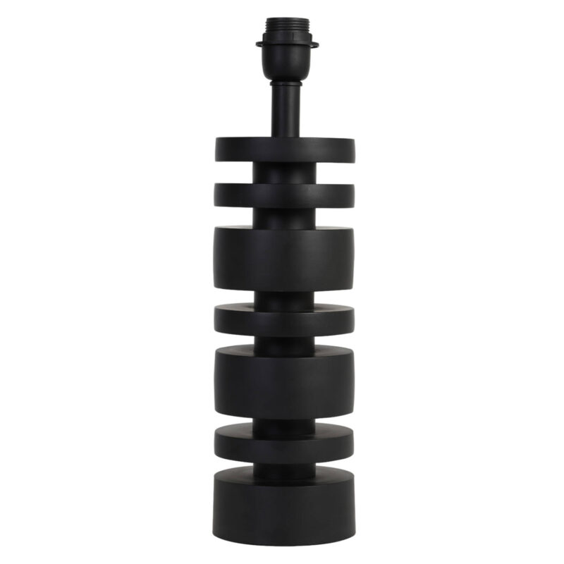 Base de lámpara negra moderna con estilo Light & Living Desley - H. 40 cm