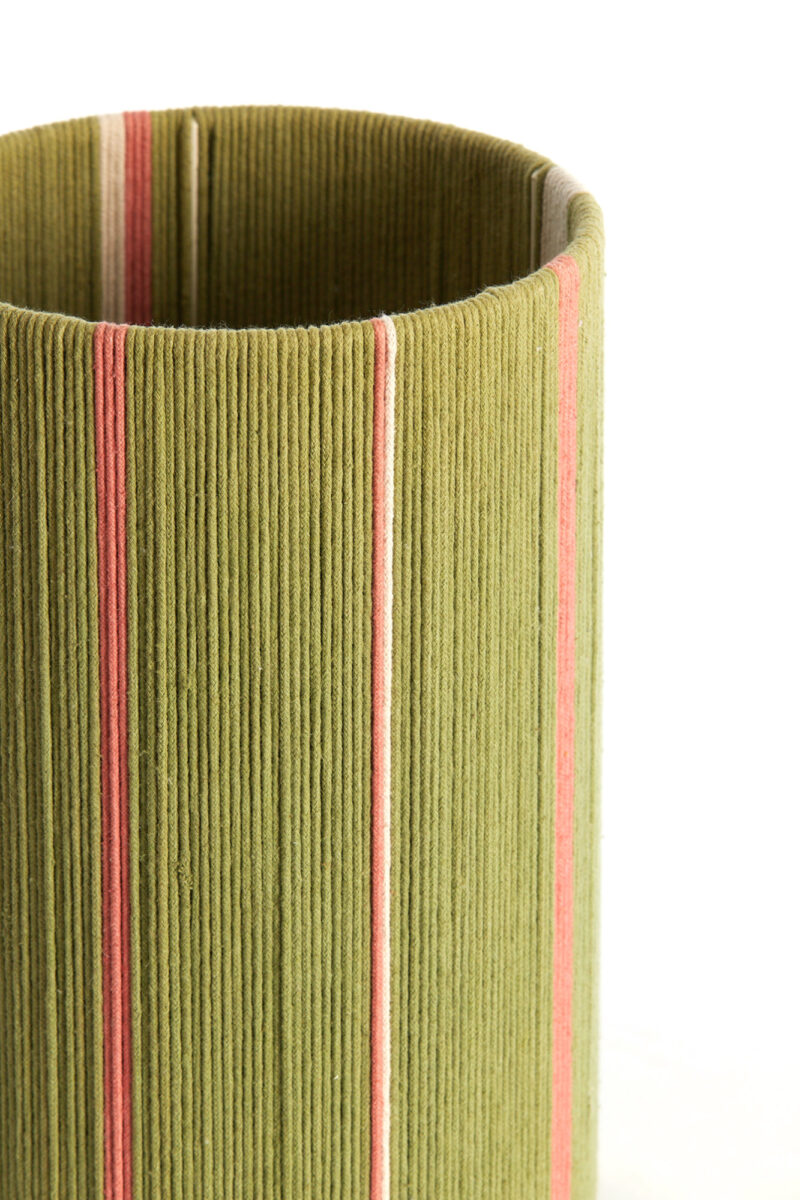 Pantalla de lámpara a rayas verde-rosa Light & Living Medan - Ø 25 cm - Imagen 3