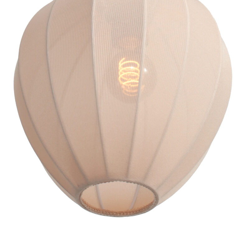 Lámpara colgante estilo japandi color crema Mexlite HaloSwap - Ø 25 cm - Imagen 3