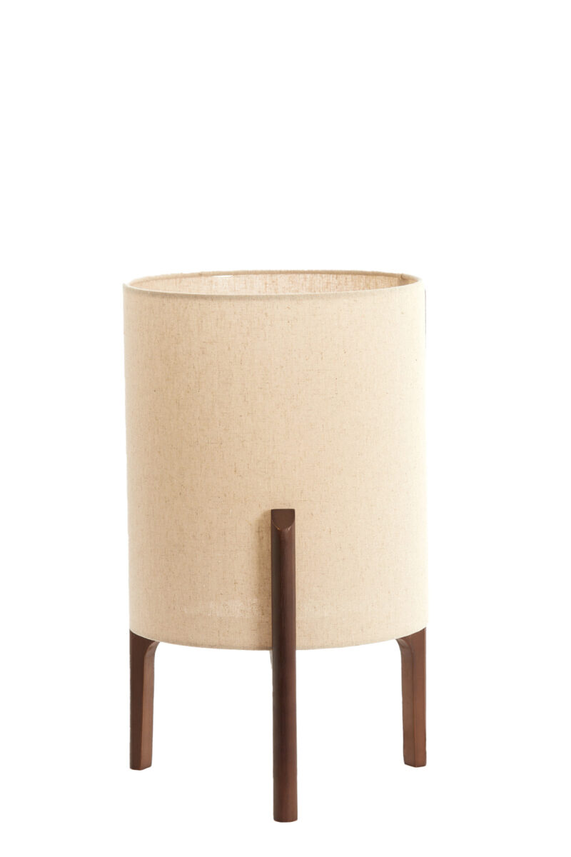 Lámpara de mesa con tejido en tono natural Light & Living Litto – H. 44 cm - Imagen 2