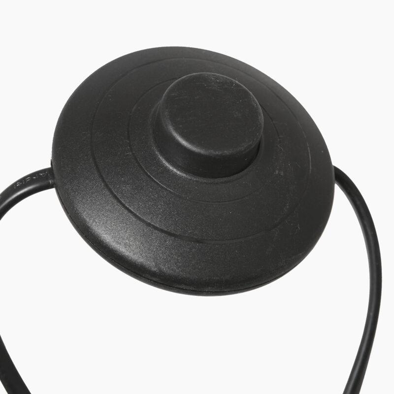 Lámpara minimalista negra con pantalla textil Anne Lighting Curve - Imagen 15
