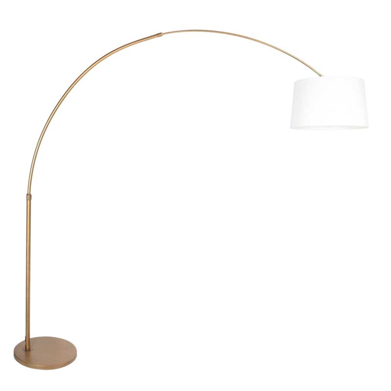 Lámpara clásica bronce con pantalla blanca Steinhauer Sparkled Light