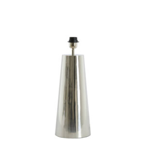 Base de lámpara plateada en forma de cilindro Light & Living Yelos - H. 43 cm