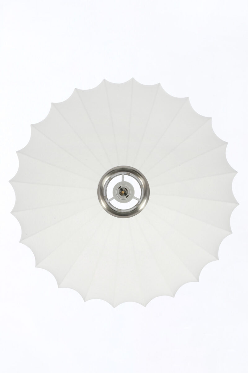 Lámpara colgante blanca con forma de concha Light & Living Fay - Ø 60 cm - Imagen 6