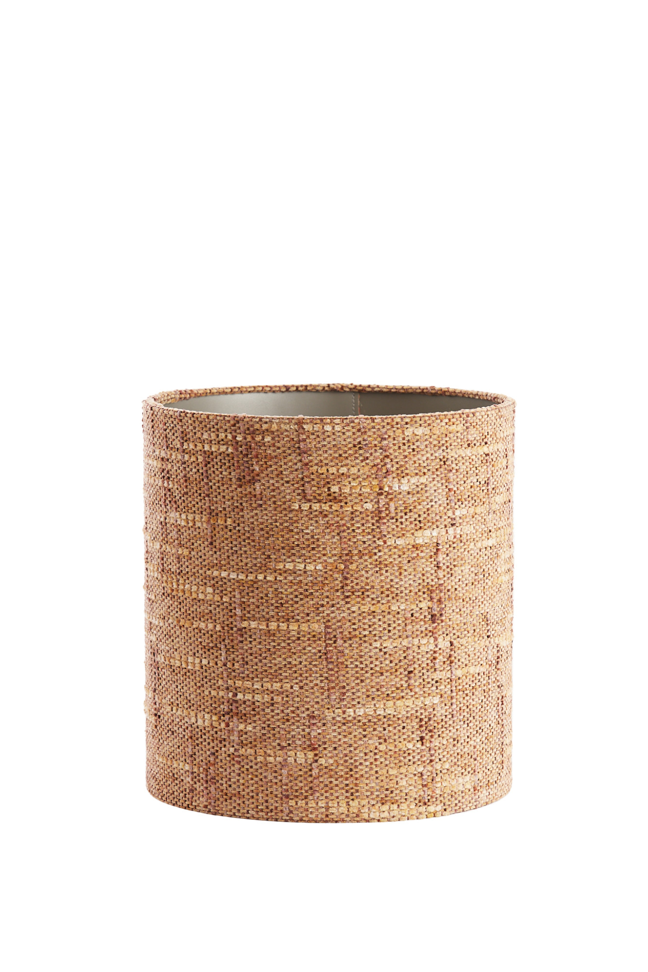 Pantalla de lámpara cilíndrica de tela marrón Light & Living Osire - Imagen 2