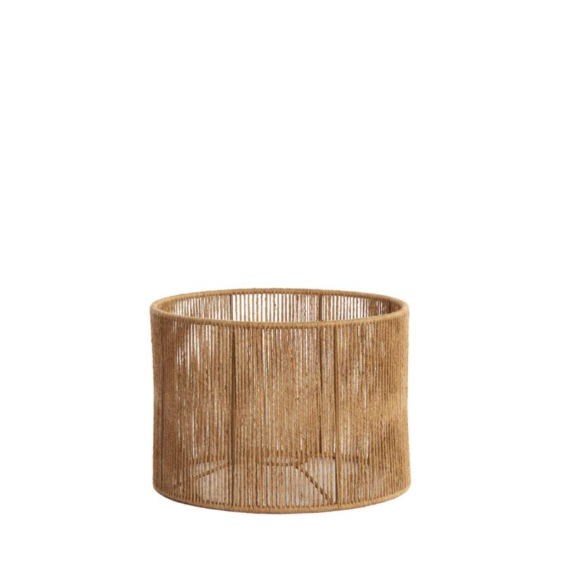 Pantalla de lámpara de ratán en forma cilíndrica Light & Living Tossa - Ø 30 cm