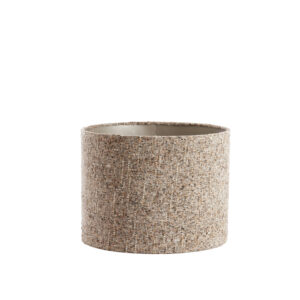 Pantalla de lámpara de tela beige en forma de cilindro Light & Living Osire - Ø 40 cm