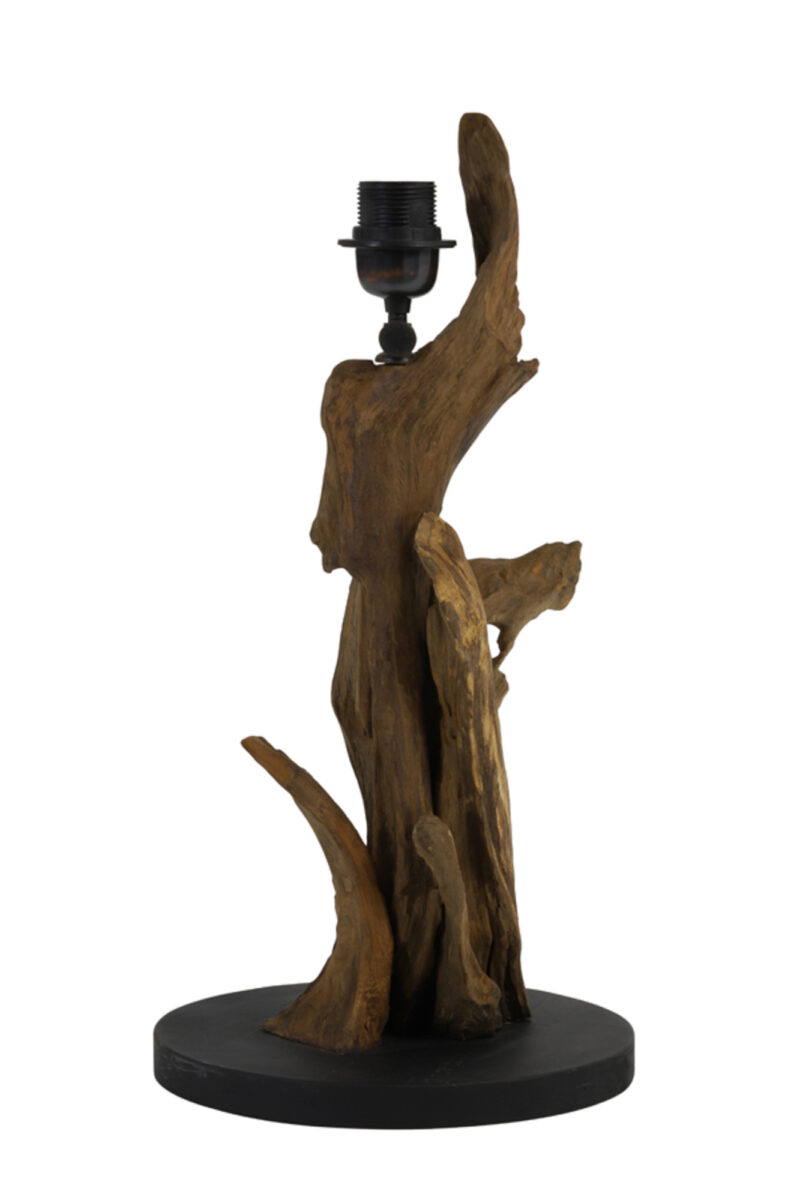 Base de lámpara de madera diseño decorativo Light & Living Ikal - H. 50 cm - Imagen 6