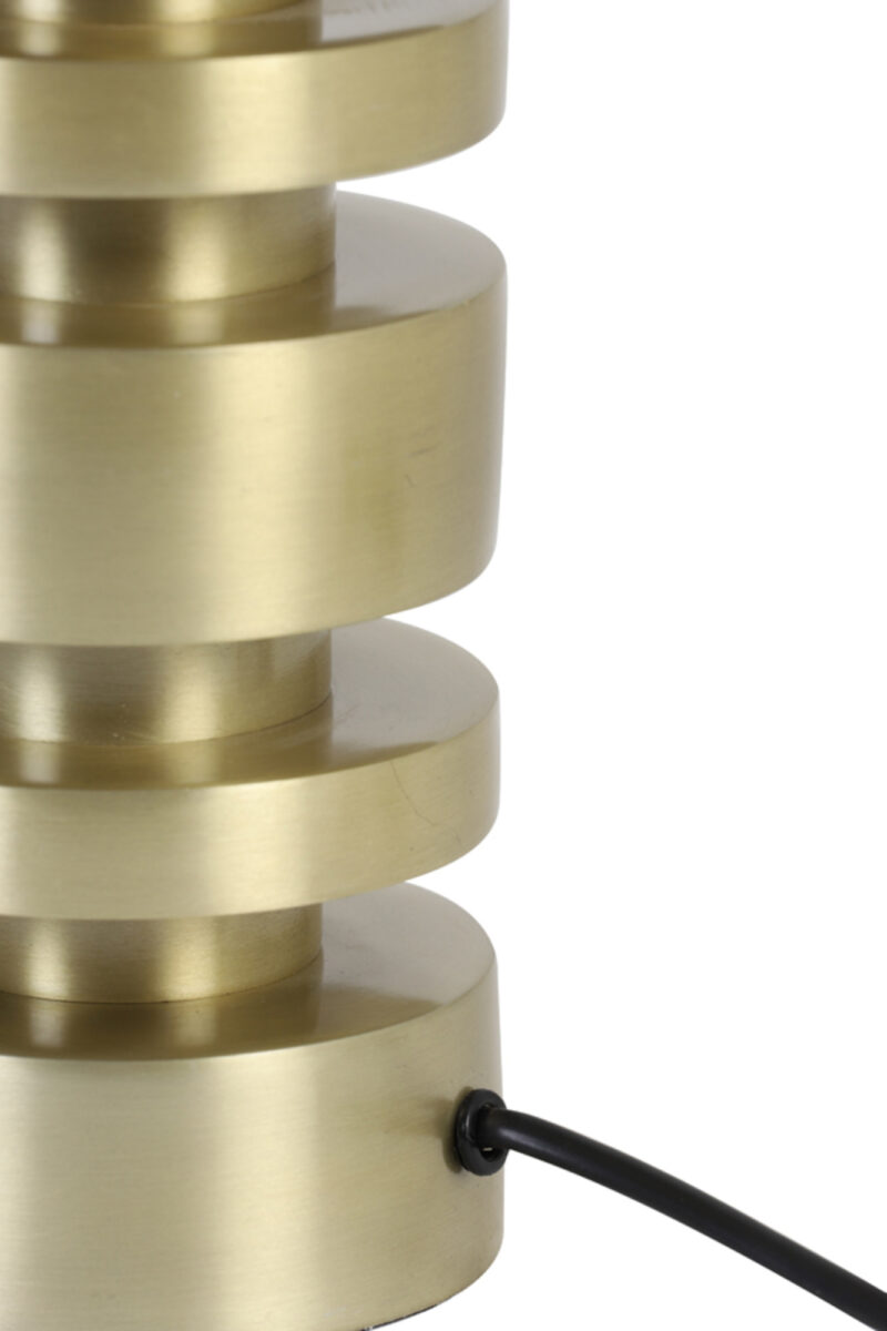 Diseño apilado de base de lámpara dorada Light & Living Desley - H. 36 cm - Imagen 3