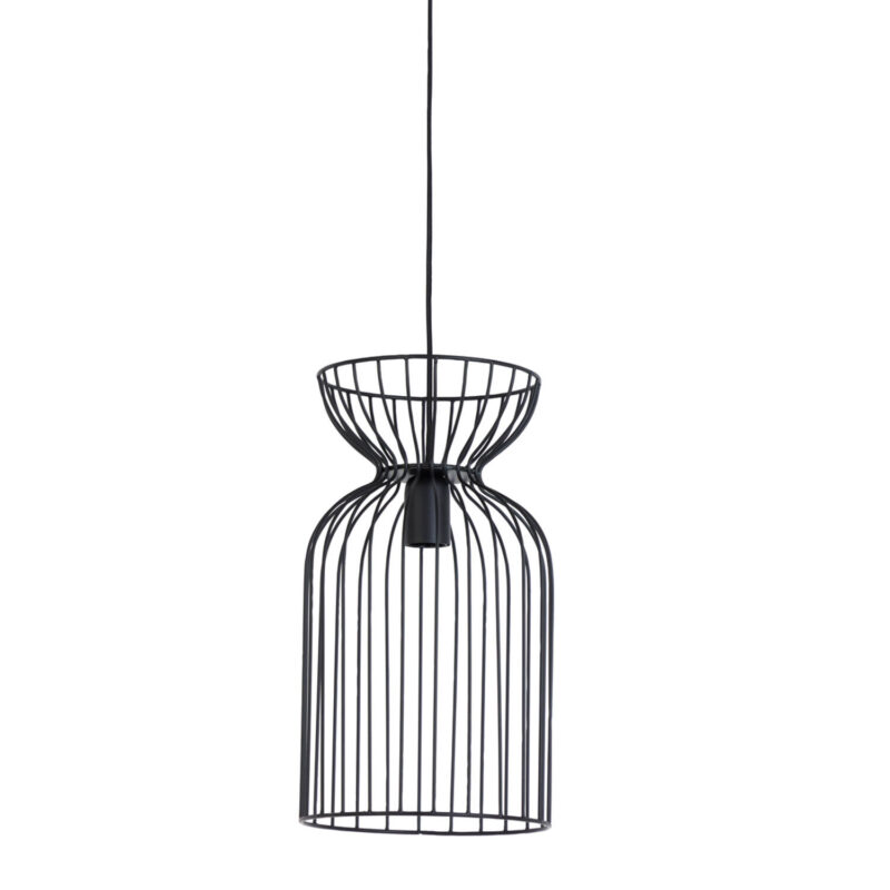 Lámpara industrial de alambre negro Light & Living Lazar - Ø 23 cm