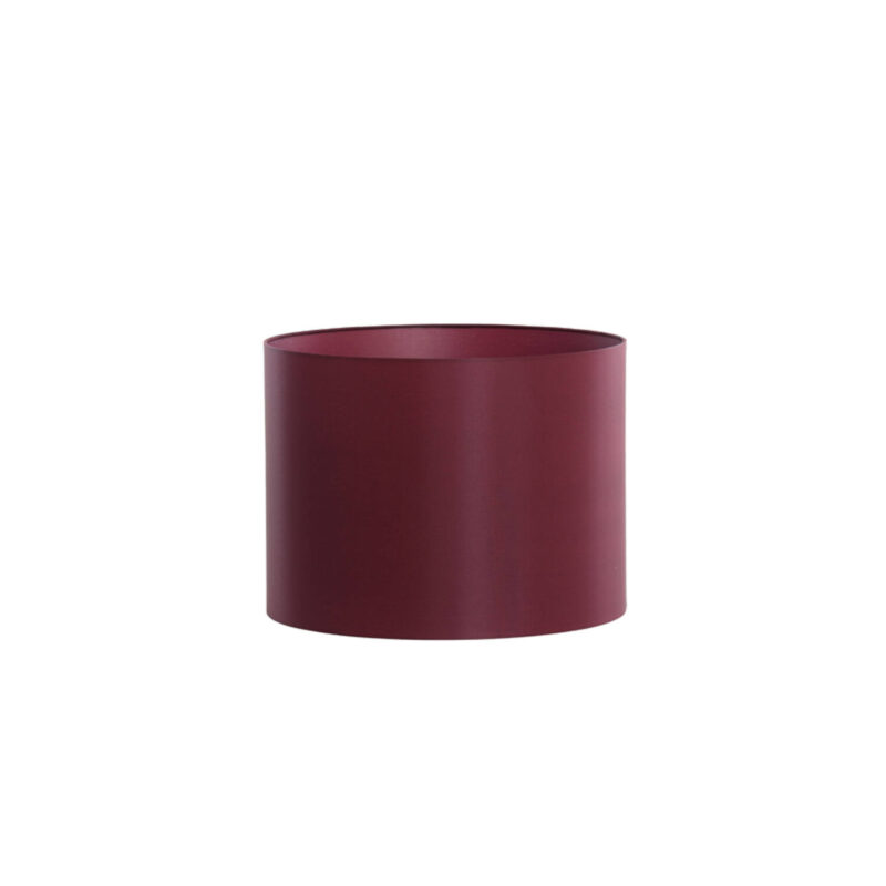 Pantalla de lámpara burdeos de forma cilíndrica Light & Living Imani - Ø 30 cm