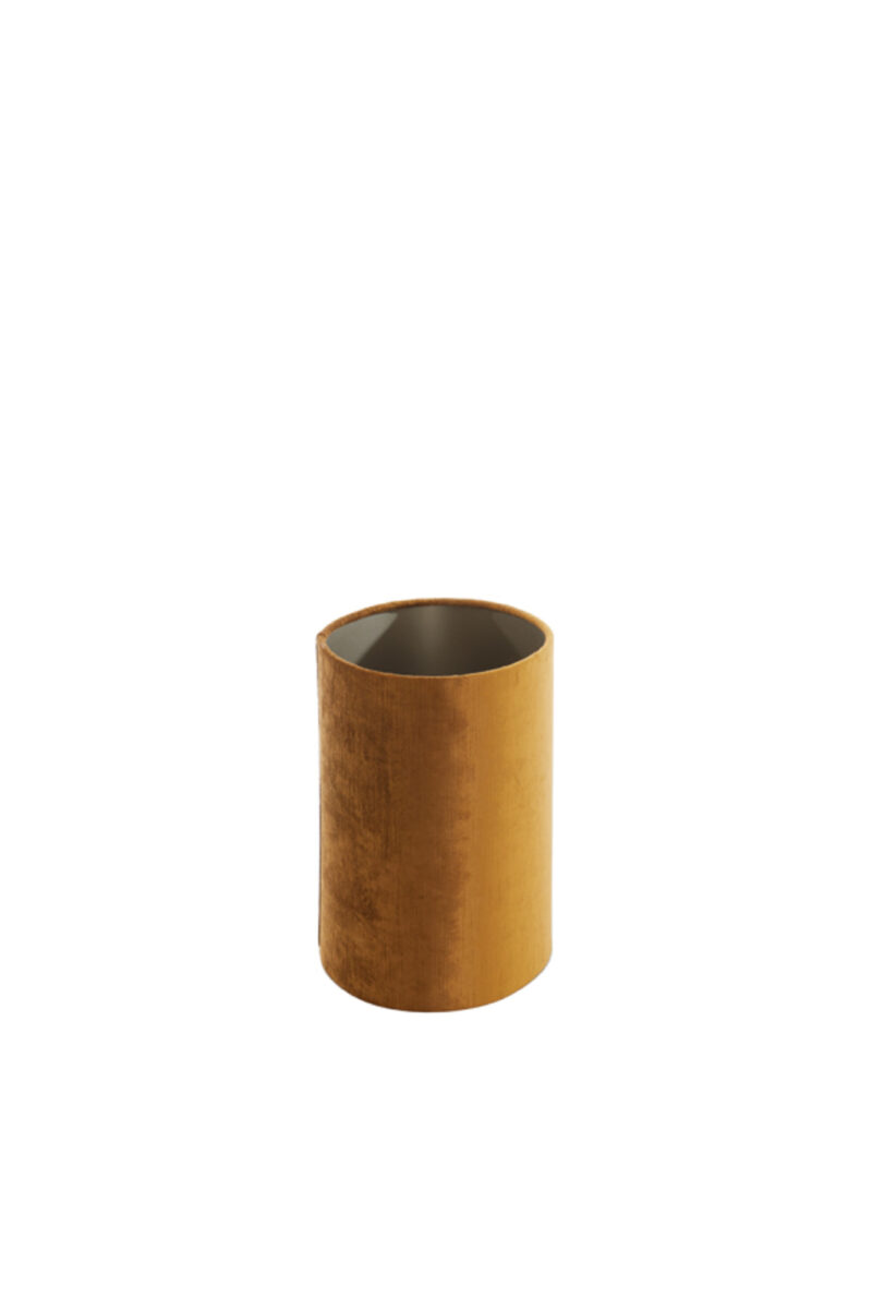 Pantalla de lámpara de terciopelo en color oro Light & Living Gemstone - H. 28 cm - Imagen 4