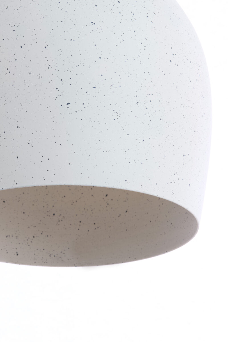 Lámpara metálica blanca cepillada Light & Living Rosero - Ø 24 cm - Imagen 4