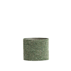 Pantalla de lámpara en forma de cilindro de color verde Light & Living Osire - H. 25 cm