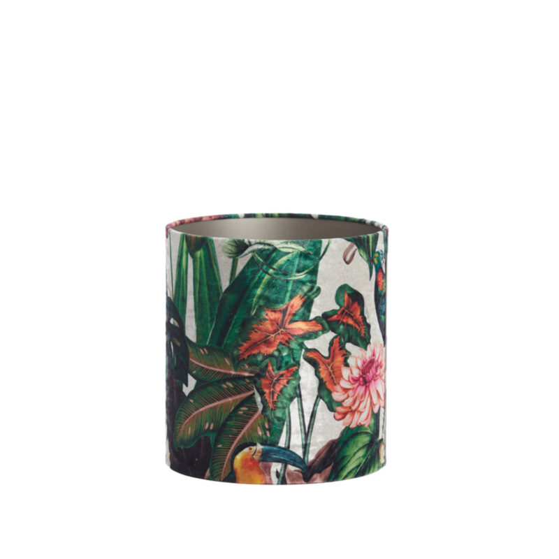 Pantalla de lámpara tropical con motivo de flores Light & Living Dahlia - Ø 25 cm