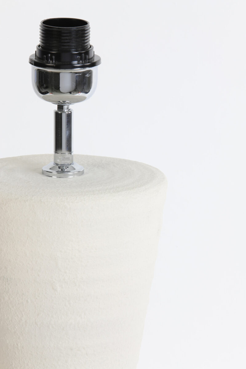 Base de lámpara blanca con diseño escultórico Light & Living Ayla – H. 61 cm - Imagen 3