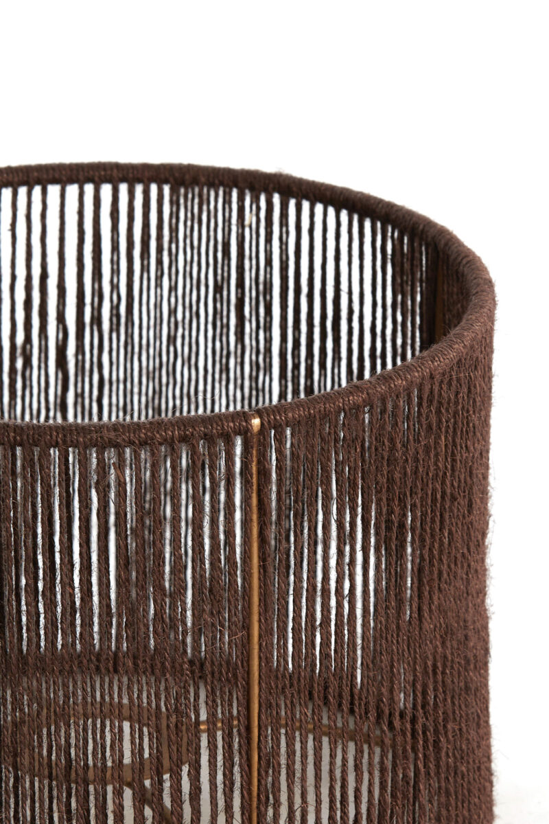 Lámpara de hilo marrón en forma cilíndrica Light & Living Tossa - Ø 30 cm - Imagen 4