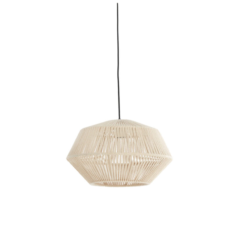 Lámpara colgante en hilo beige claro Light & Living Deya - Ø 40 cm