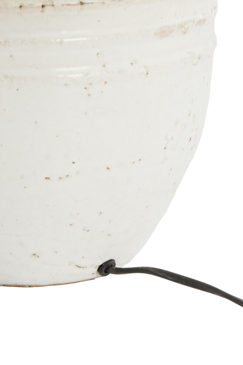 Lámpara de mesa blanca de cerámica Light & Living Toba – H. 35 cm - Imagen 6