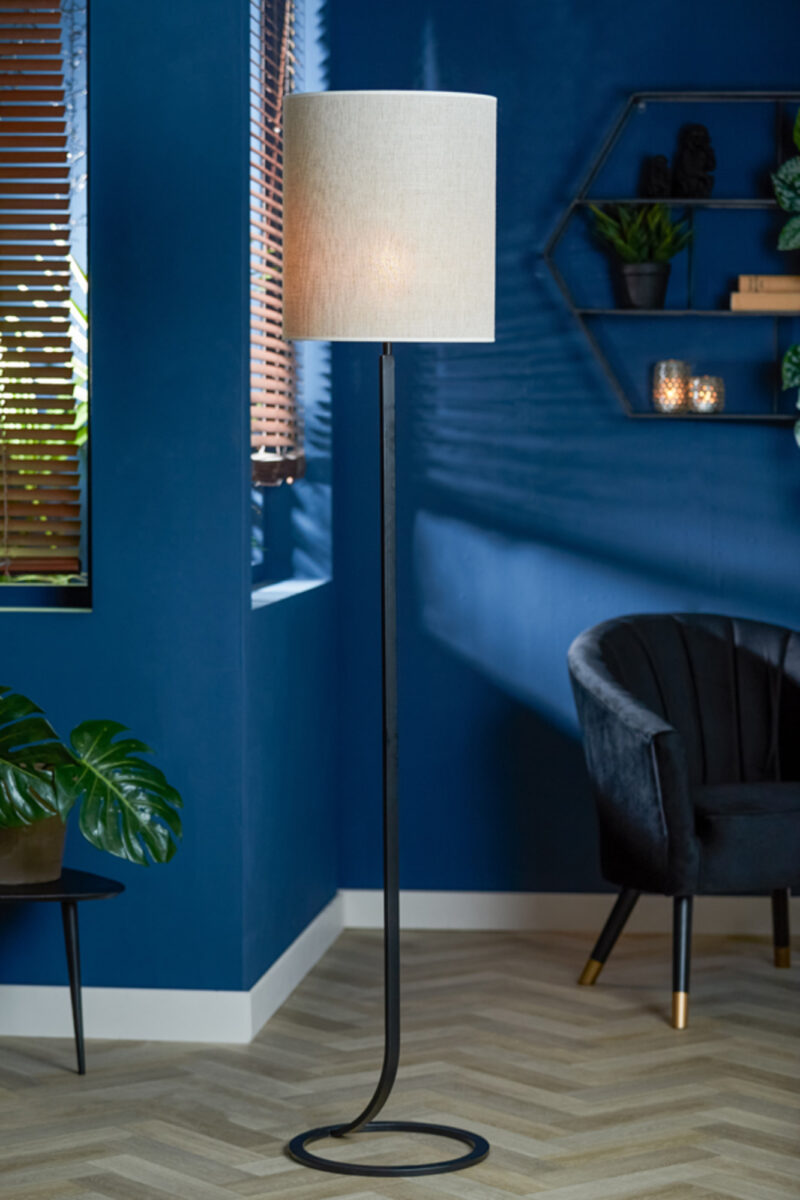 Base de lámpara negra elegante moderna Light & Living Mavey - H. 138 cm - Imagen 4