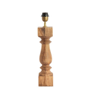 Base de lámpara de madera diseño rústico Light & Living Cumani - H. 47 cm