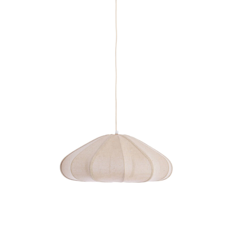 Lámpara colgante beige de tela estilo minimalista Light & Living Cesano - Ø 50 cm