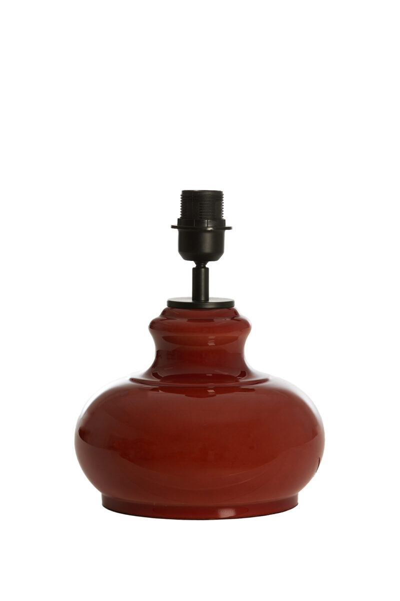 Base de lámpara de cerámica roja Light & Living Verde - H. 28,5 cm - Imagen 2