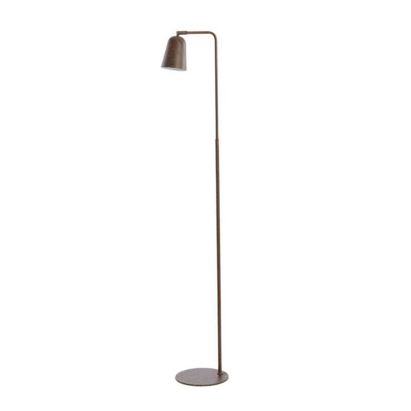 Lámpara de pie de metal marrón Light & Living Salomo - H. 147 cm