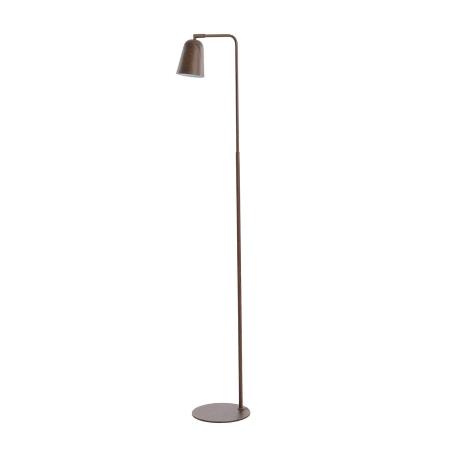 Lámpara de pie de metal marrón Light & Living Salomo - H. 147 cm