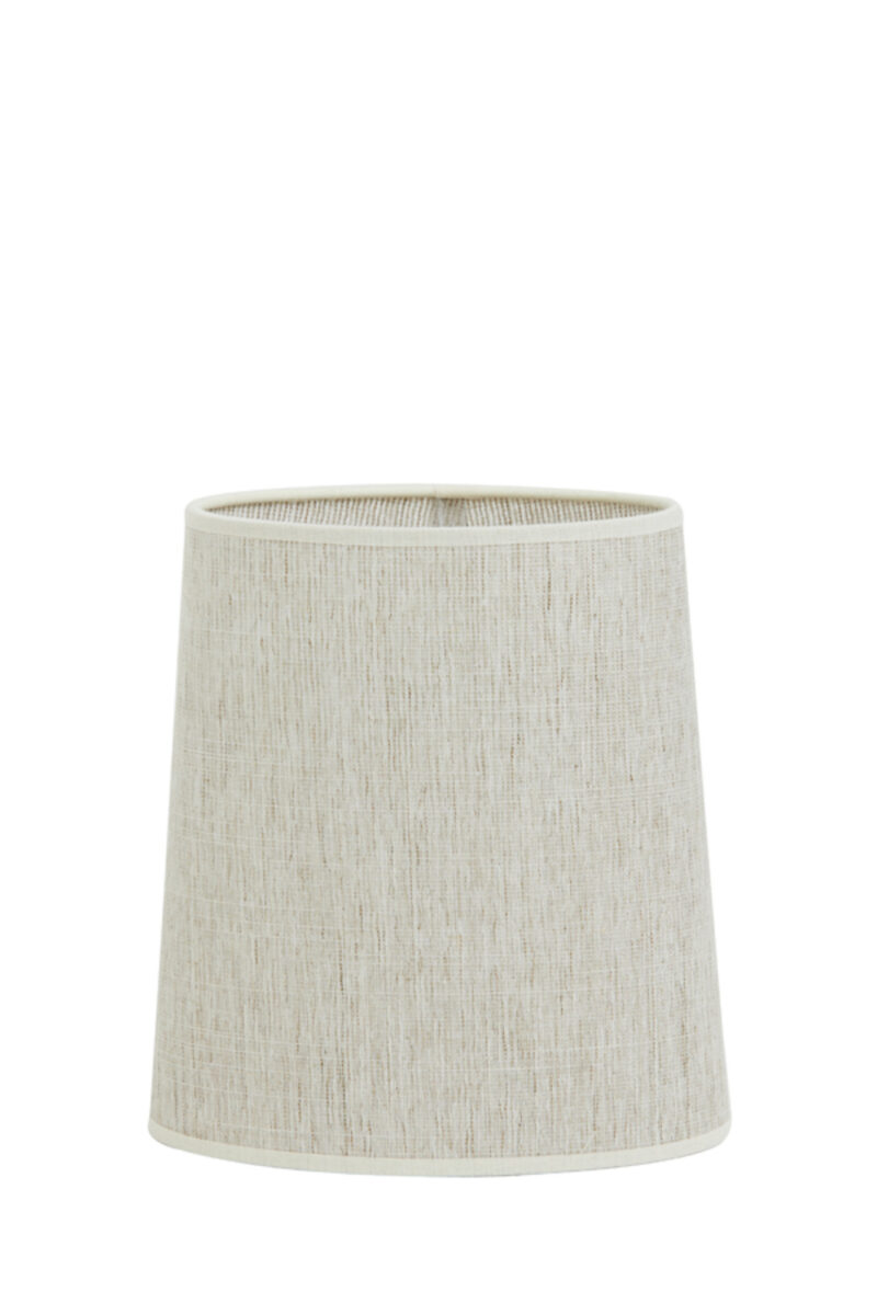 Pantalla de lámpara cilíndrica beige para interiores Light & Living Breska - H. 23 cm - Imagen 2