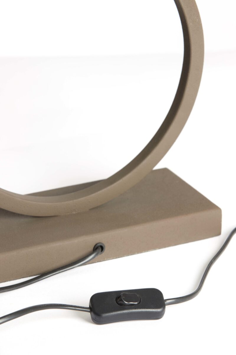 Base de lámpara minimalista en forma de círculo Light & Living Liva - H. 43 cm - Imagen 7