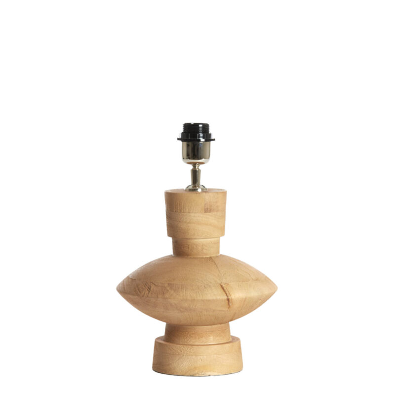 Diseño de base de lámpara de madera Light & Living Fiera - H. 25 cm