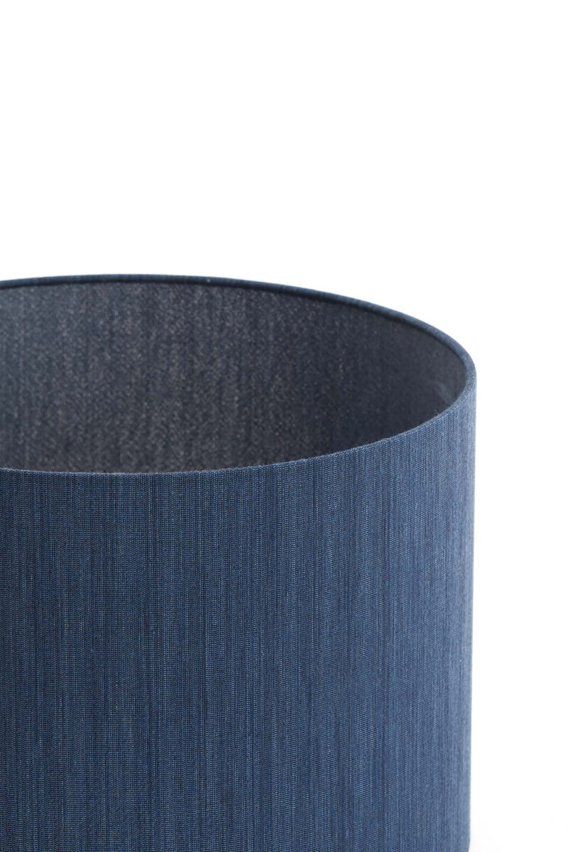 Pantalla de lámpara en forma cilíndrica de color azul Light & Living Harper - Ø 30 cm - Imagen 3