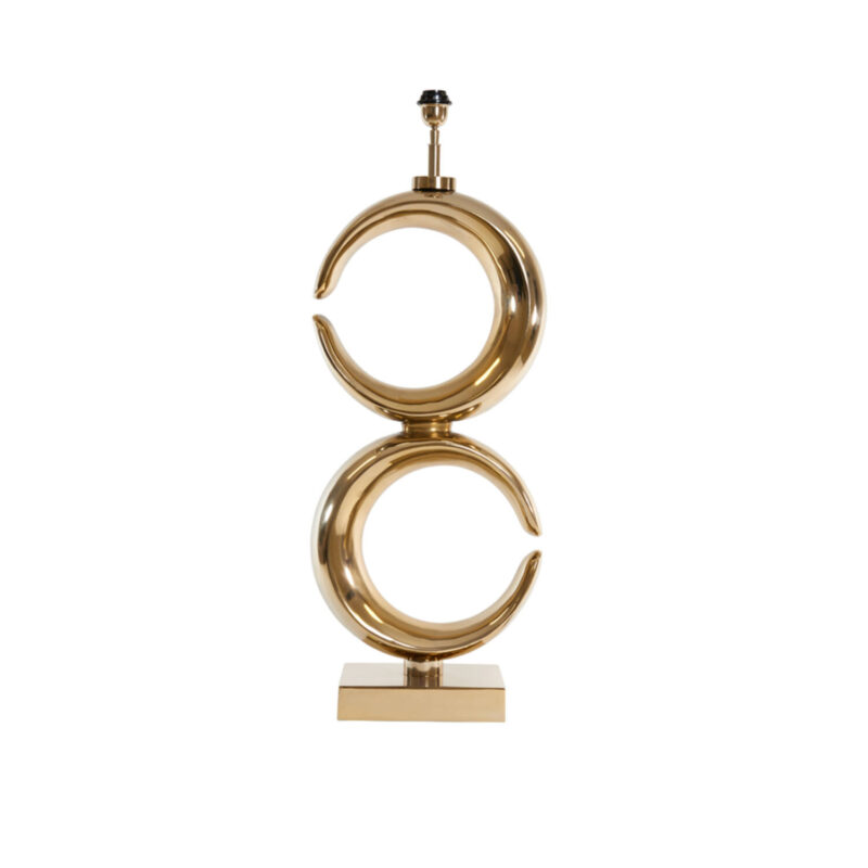 Base de lámpara de diseño color dorado Light & Living Maan - H. 99 cm