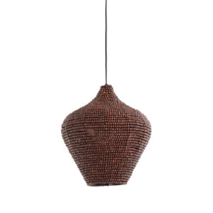 Lámpara con cuentas marrones de estilo rústico Light & Living Kalenga - Ø 36 cm