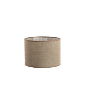 Pantalla de lámpara de tela beige en forma cilíndrica Light & Living Caden - Ø 25 cm